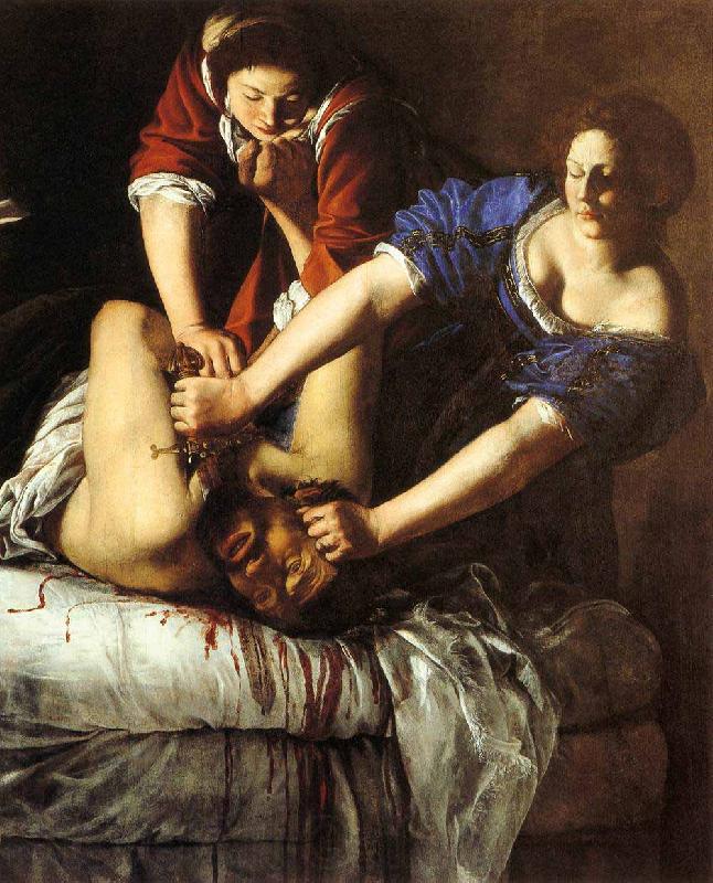 Artemisia gentileschi Judith Slaying Holofernes Spain oil painting art